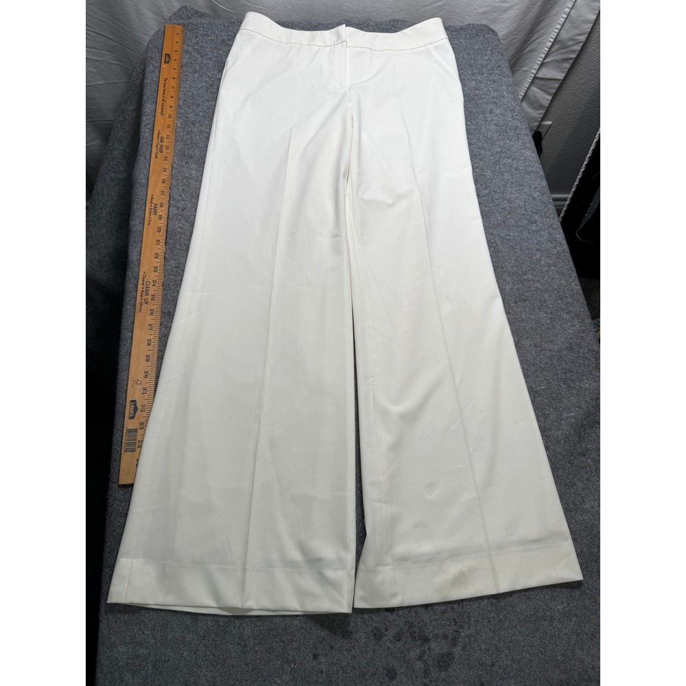 Nordstrom Classiques Entier Ivory Wide Leg Pants Women's Size 10